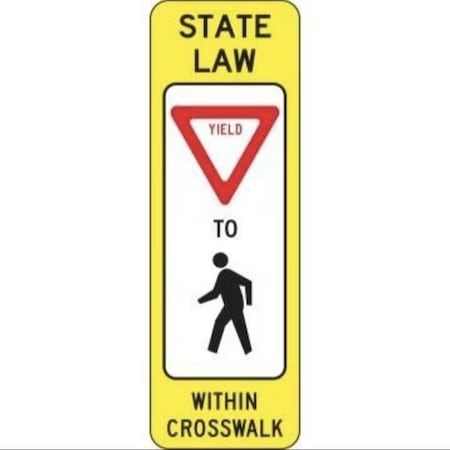 Accuform PEDESTRIAN CROSSING SIGN WITHOUT FRR436DP FRR436DP
